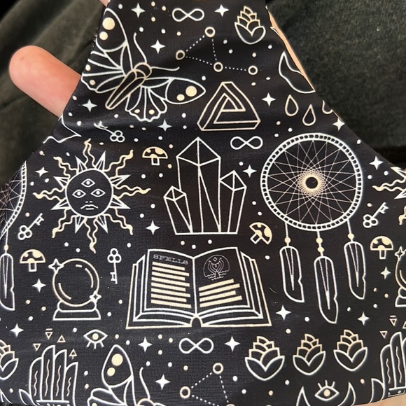 Jypsea Local Bikini Set, Top Size M, Bottoms Size S, Black Alchemy Pattern - Picture 3 of 6